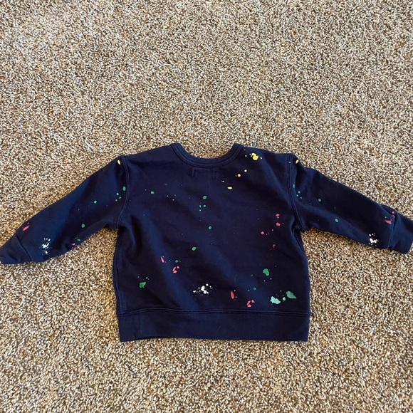 Ralph Lauren sweatshirt splatter print size 12 month - Picture 2 of 4